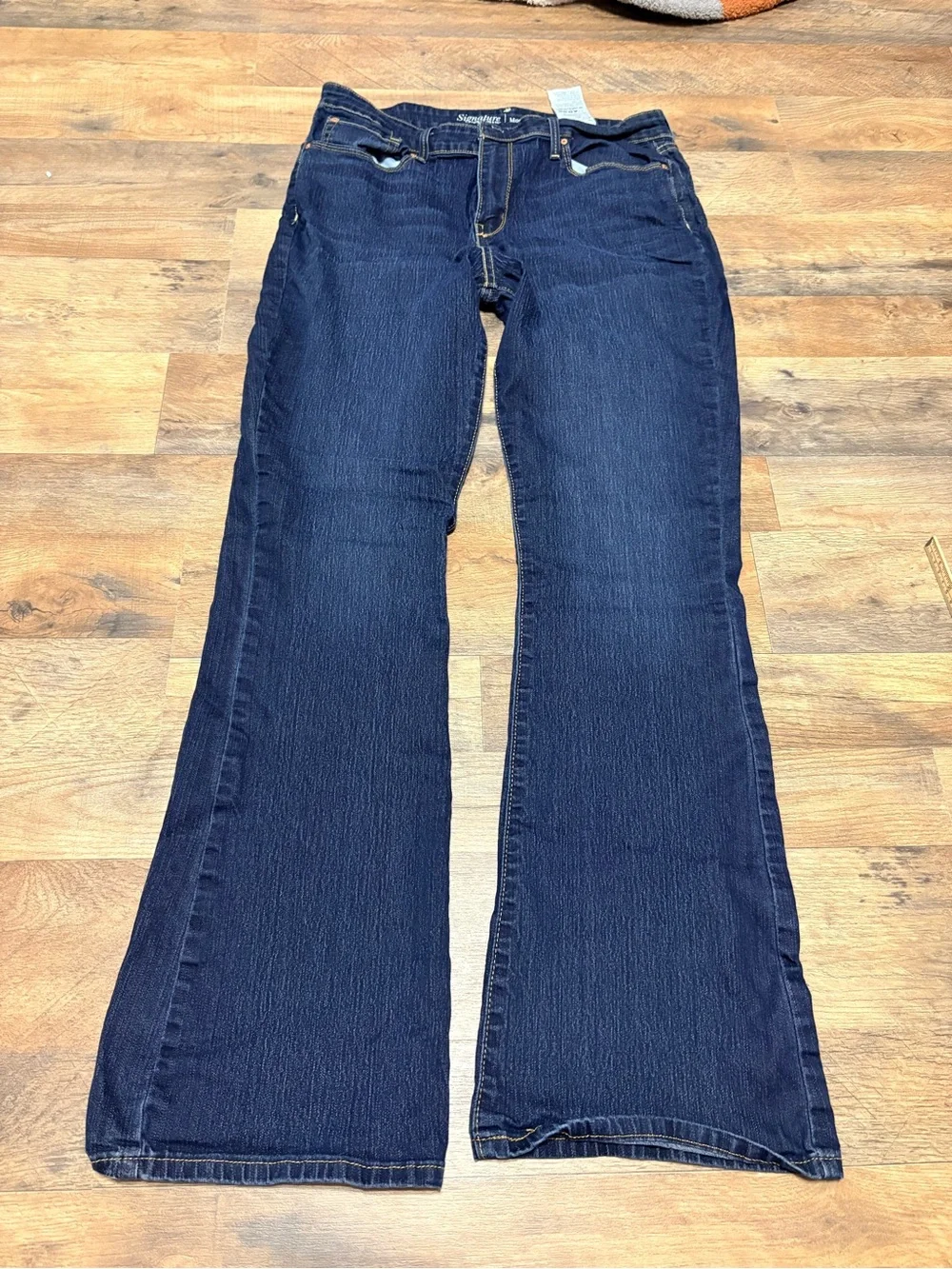 Levi Strauss Signature Modern Boot Cut Jeans Women’s 14 Dark Wash Stretch Denim